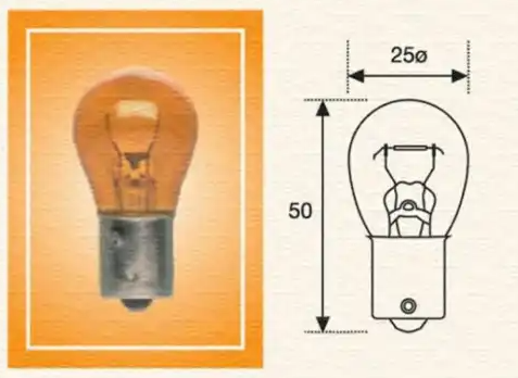 Лампа 24v 21W (Оранжевая) MAGNETI MARELLI 008508100000