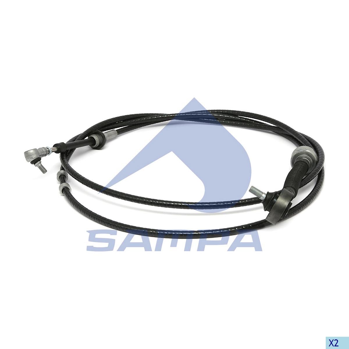Трос КПП RVI Sampa 076052