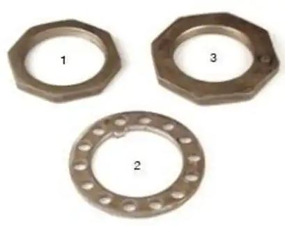 Ремкомплект ступицы (гайка+шайбы ROR TM) SAMPA 085.508