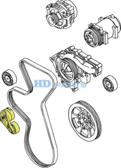 Натяжитель ремня HD-PARTS 102442