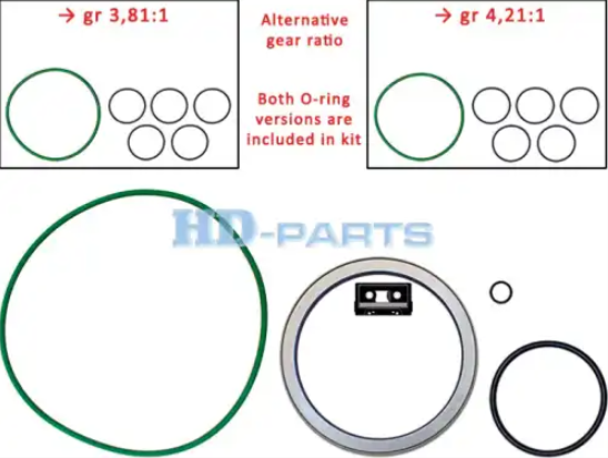 Комплект колец уплотнительных HD-PARTS 309918