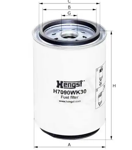 Фильтр топливный грубой очистки HENGST H7090WK30