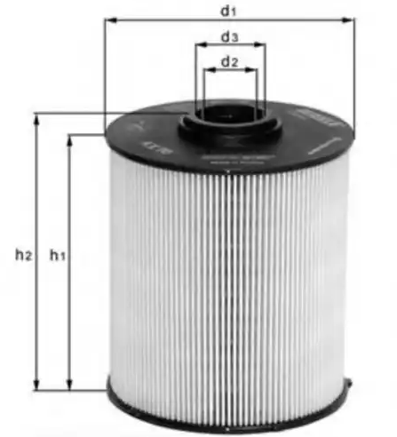 Фильтр топливный KNECHT KX182/1D