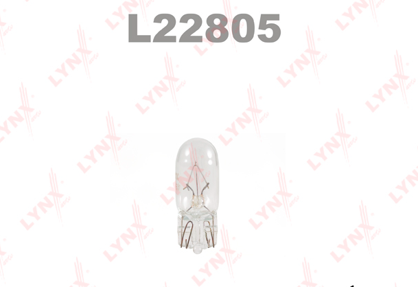 Лампа W5W 24V W2.1X9.5D HCV LYNXAUTO L22805
