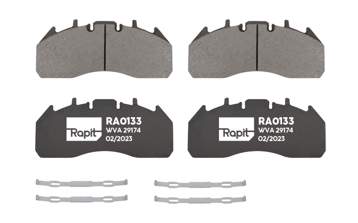 Колодки тормозные дисковые RAPIT RA0133