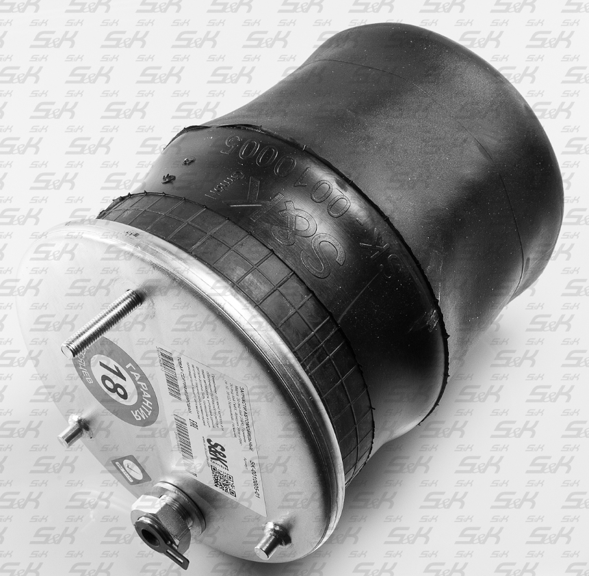 Пневморессора 570 (Верх 1*M24, 3*M10  Низ 2*М14) SK SK-0010005-01