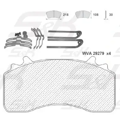 Колодки дисковые SK SK2927901